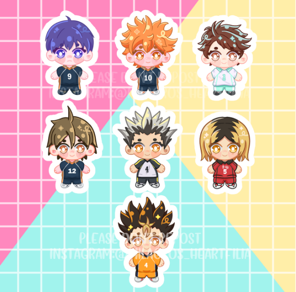 Producto - Sticker "Haikyuu" - Set 1- Vinilo