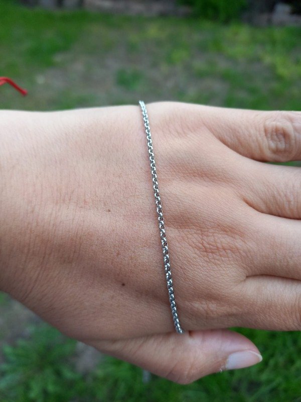 Producto - Cadena AQ mini Rolo 2mm largo 45 cm