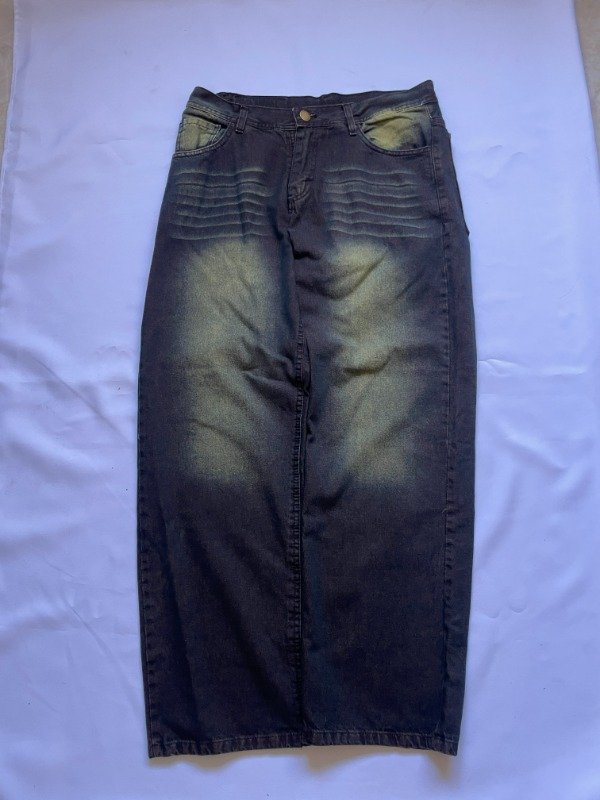 Producto - Jean baggy verde desvanecido