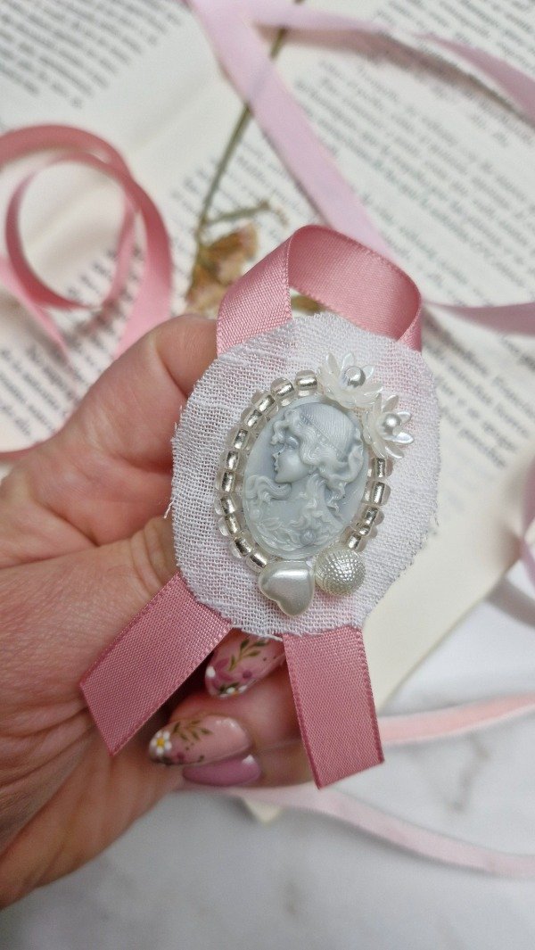 Producto - Prendedor Lazo Rosa Esperanza