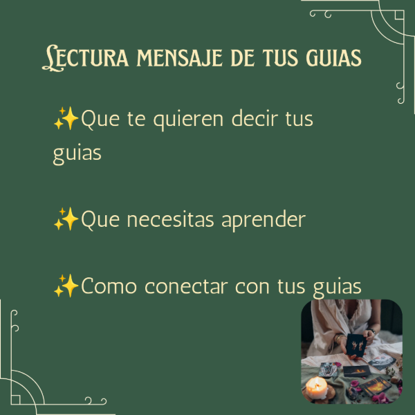 Producto - Lectura mensaje de tus guias