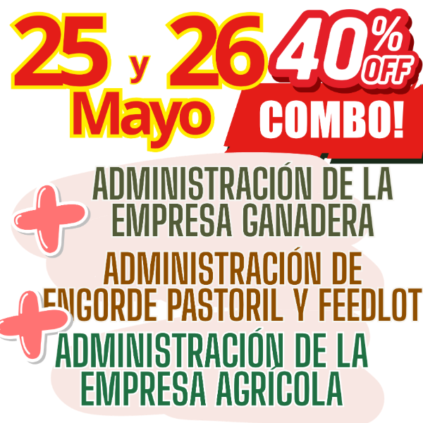 Producto - COMBO 3 CURSOS: Admin Ganadera + Engorde Pastoril y Feedlot + Admin Agrícola