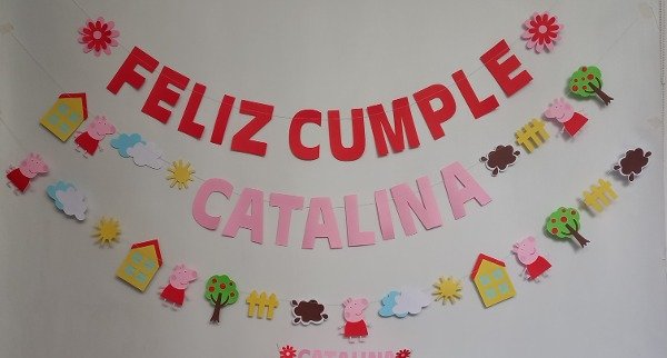 Producto - Guirnaldas Peppa Pig (x 3 unidades)