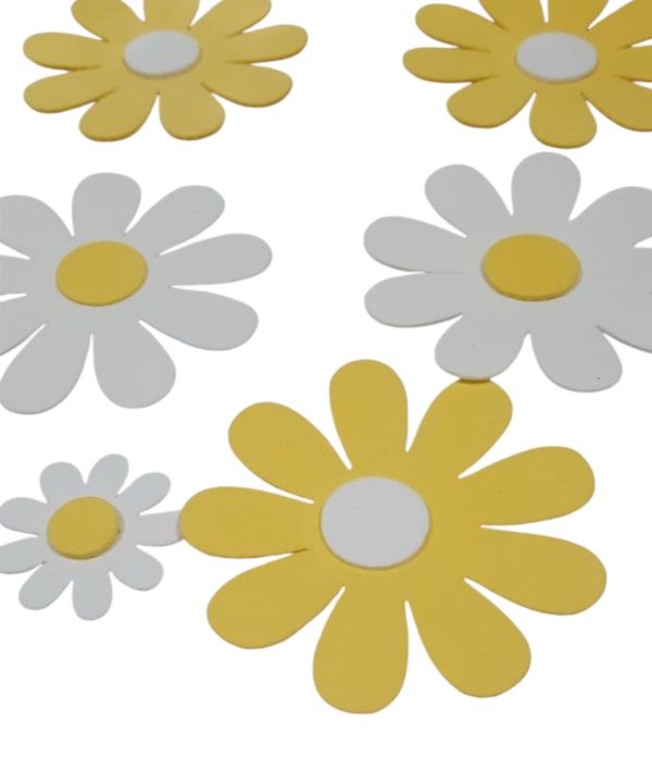 Producto - Apliques margaritas 3 paq x 3u.