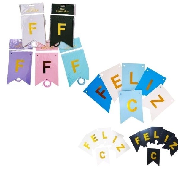 Producto - Banderín Felíz Cumpleaños