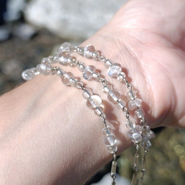 Producto - Pulsera alpaca y piedritas naturales - 4
