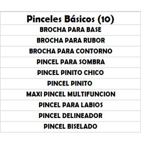 Producto - Set 10 pinceles básicos