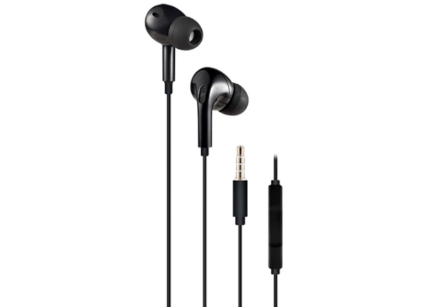 Producto - Auriculares -c/microfono -3.5mm TRRS -manos libres -cable flat 1.2mts -slim -bla