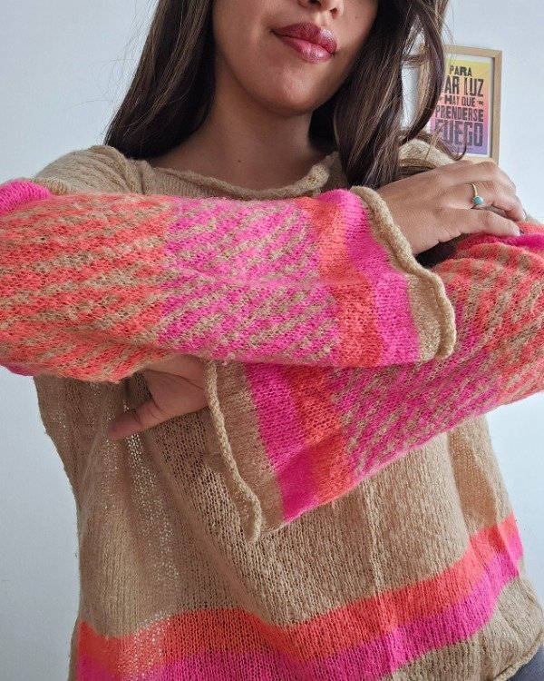 Producto - Sweater Mohair Prisma Fuccia