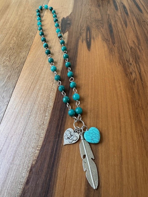 Producto - Collar piedras turquesa
