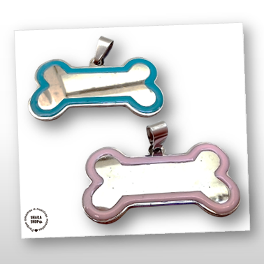 Producto - Chapita de acero quirúrgico hueso borde