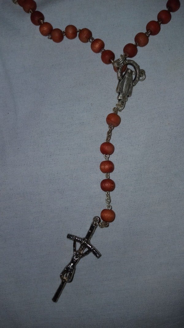 Producto - Vintage Pope Juan Pablo II Rose Petals Rosary with box. - 2