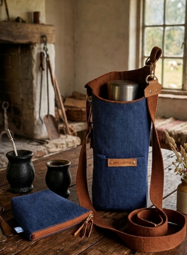 Producto - PORTA TERMO AZUL