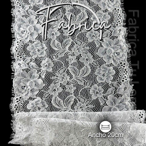 Producto - PS316 Puntilla Blanca. Medida: 20cm (por metro)