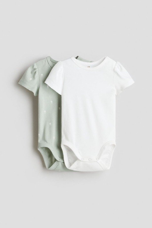 Producto - Pack x 2 bodies HyM flores verde - 0