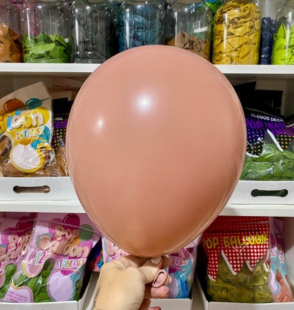 Producto - GLOBO GLOBBY 12" VINTAGE ROSA OXIDO X 25 UNID.