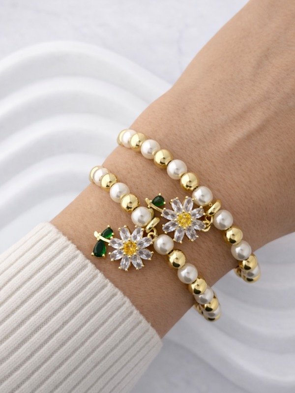 Producto - PULSERA AJUSTABLE MARGARITA CUBIC 1278