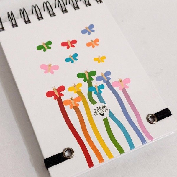 Producto - Anotador 10x15cm Docente-Mariposas - 3