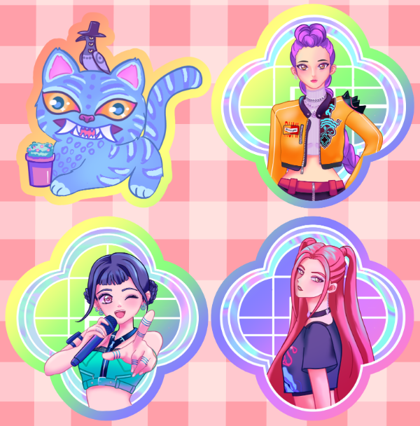 Producto - Sticker Vinilo - Kpop demon Hunters