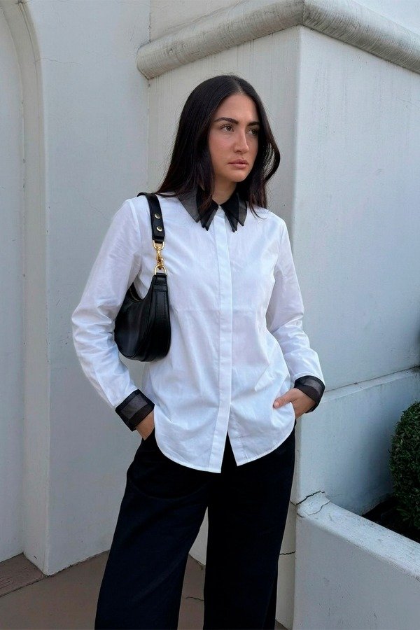 Producto - Camisa Cuello Organza