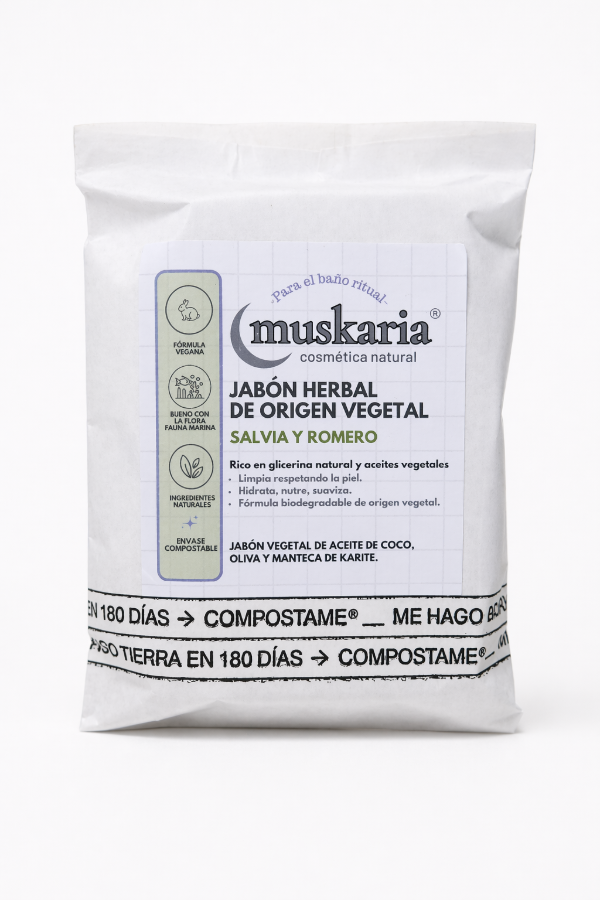 Producto - Jabón Vegetal Puro de Salvia y Romero 100 g