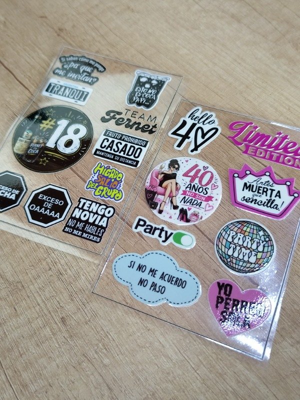 Producto - Calcos personalizadas planchas 10x15 cm