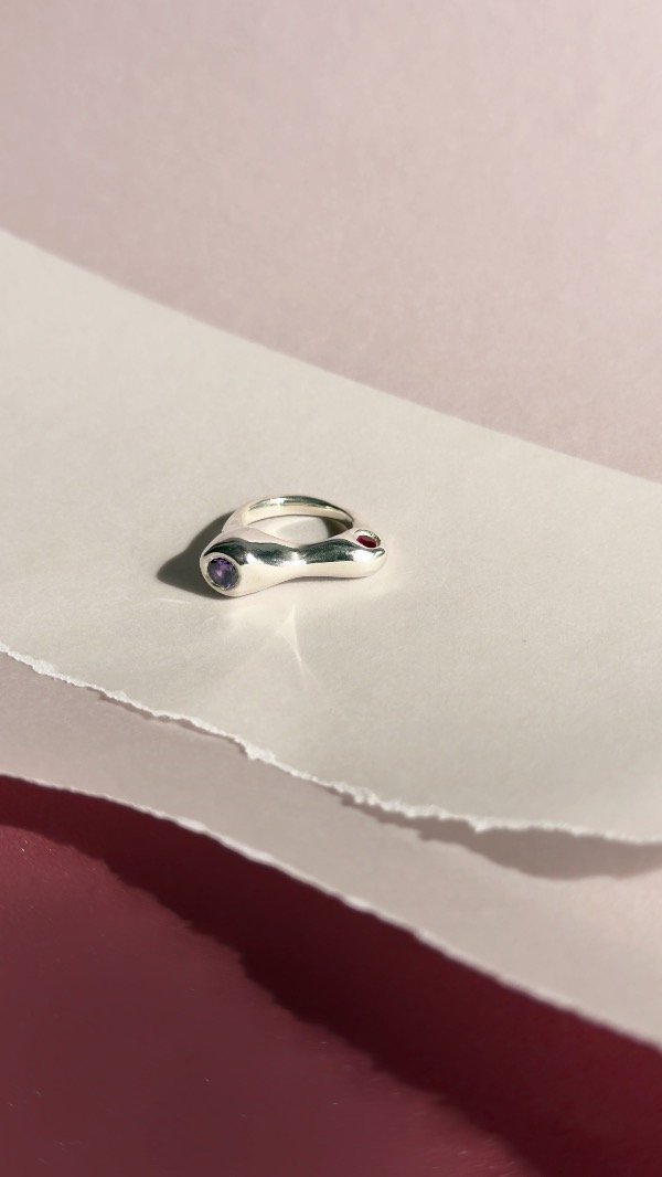Producto - Anillo plata grande asimétrico - 1