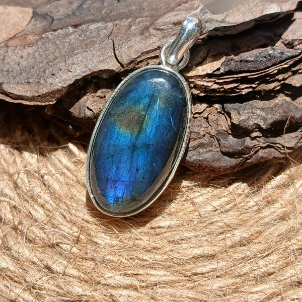 Producto - Dije Plata-925 labradorita oval