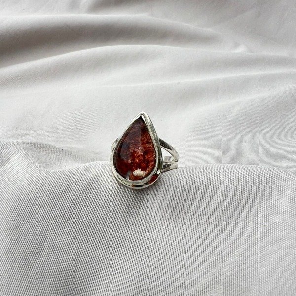 Producto - ANILLO CUARZO LODOLITA/JARDÍN