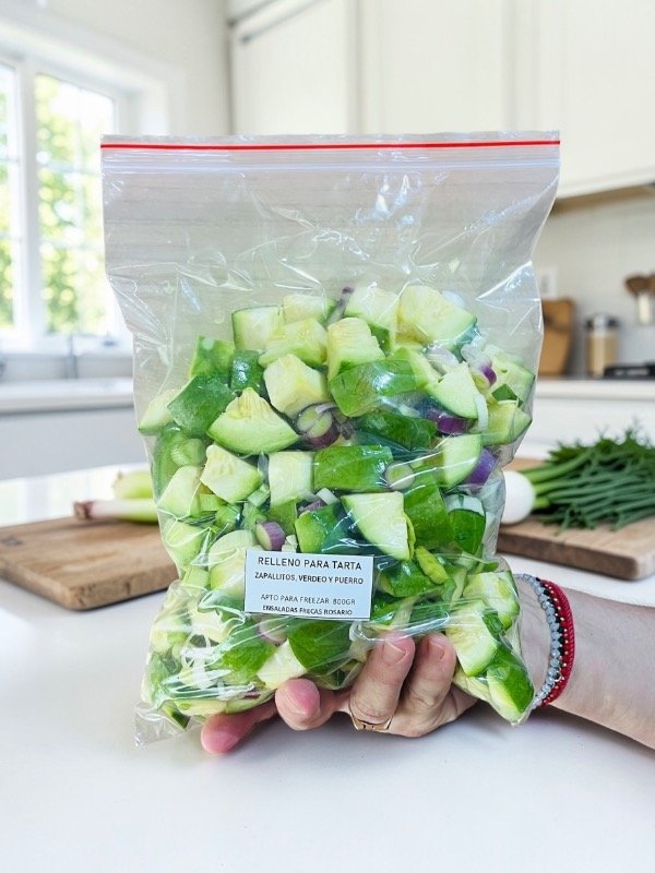 Producto - Relleno para tarta de Zapallitos, Puerro y Verdeo 800gr