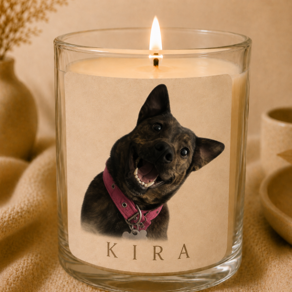 Producto - Vela Personalizada con Foto de tu Mascota Eternal Bond - 9