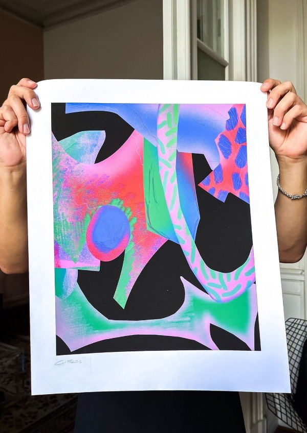 Producto - Poster "Texturas sobre collages"