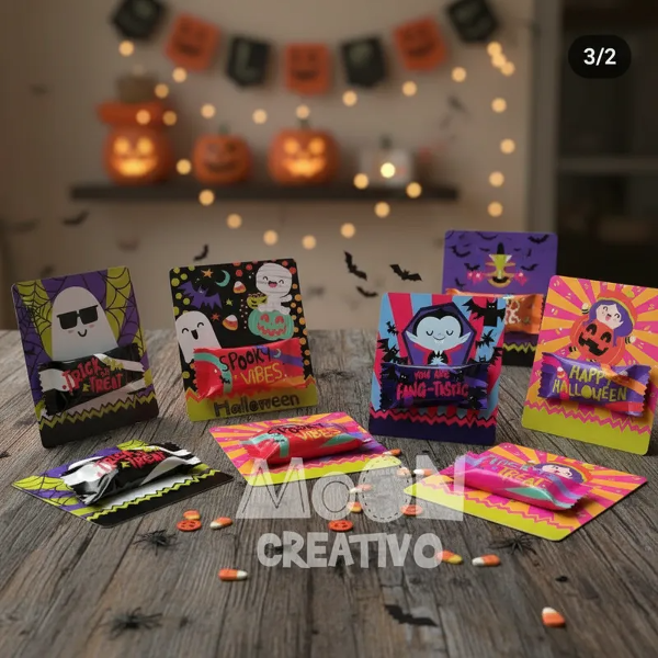 Producto - Porta chocolatines Halloween Editables
