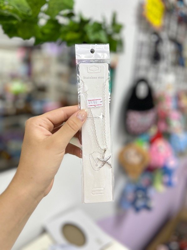 Producto - Collar acero blanco estrella