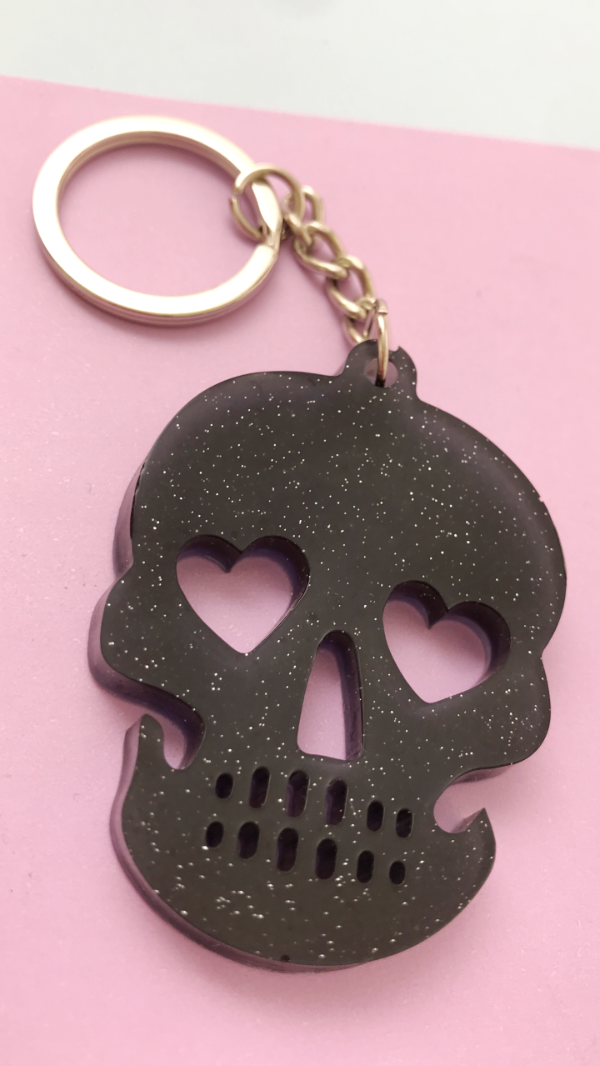 Producto - Llavero skull - negro solid