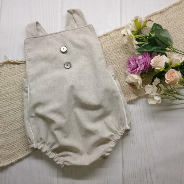Producto - Romper tiras beige claro 18 meses