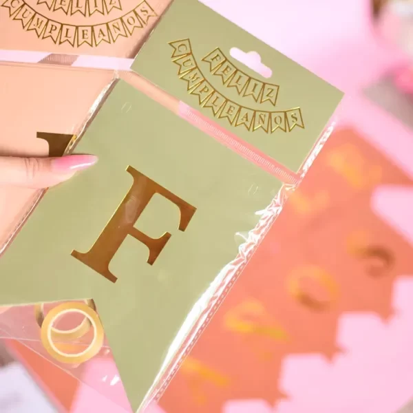 Producto - BANDERÍN "FELIZ CUMPLEAÑOS" NUDE