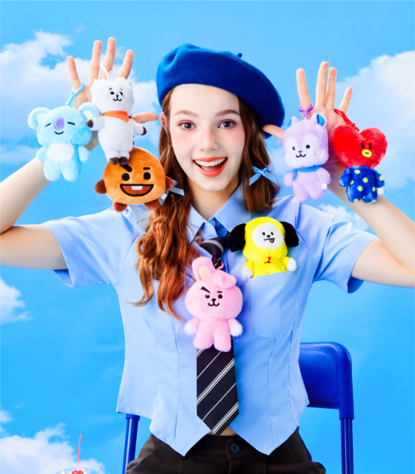 Producto - Colgante de peluche BT21 (MINISO OFICIAL)