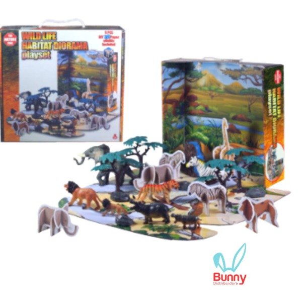 Producto - DIORAMA ANIMALES DE LA SELVA 22 PCS