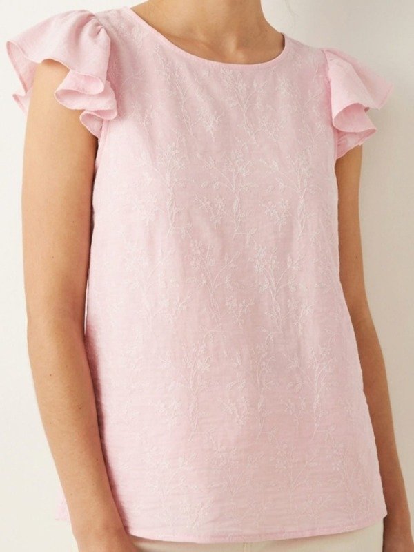 Producto - Musculosa Volados Creta Bordado (Art 6185) - 0