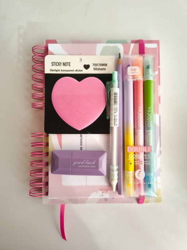 Producto - Combo cuaderno + organizador semanal + accesorios - Multicolor - 7