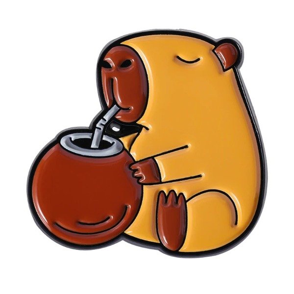 Producto - Pin Carpinchho tomando mate
