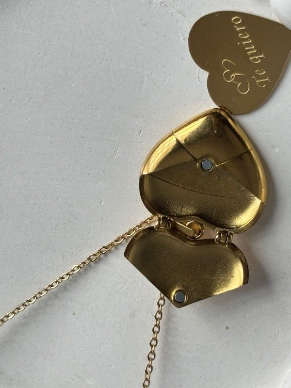 Producto - Collar Te quiero Gold Relicario