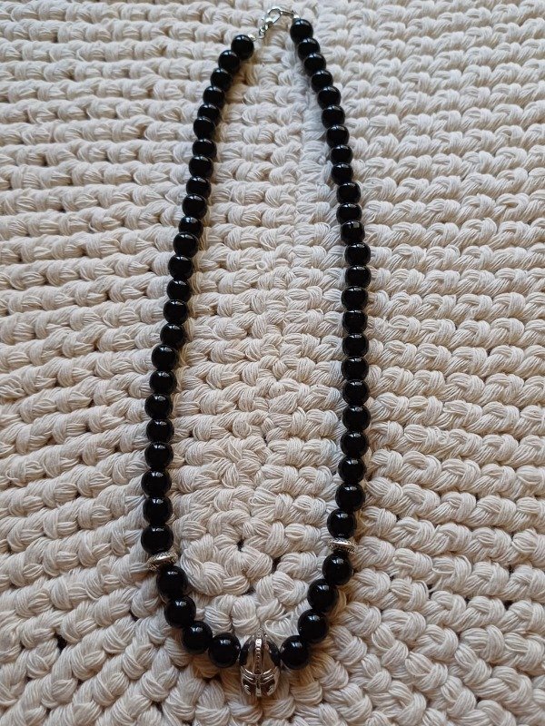 Producto - Collar perla de vidrio con dije