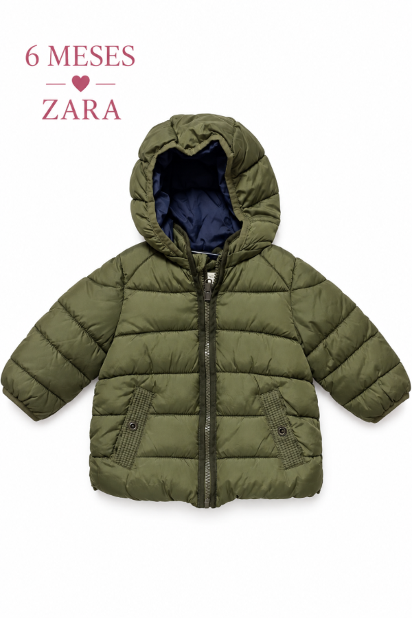 Producto - Campera inflable verde Zara 6 meses - 0