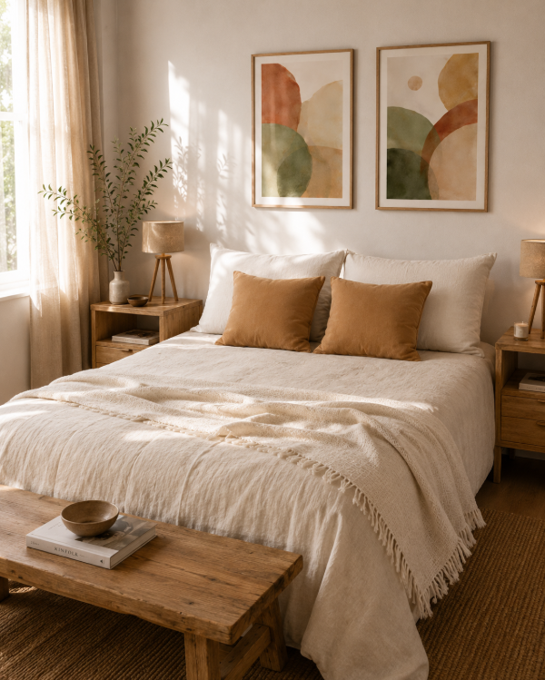 Producto - Bed Set - Off White (Queen)