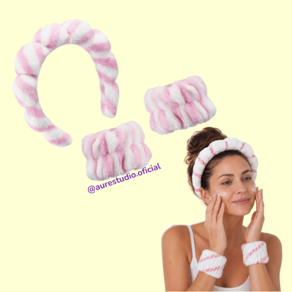 Producto - VINCHA + MUÑEQUERAS CANDY