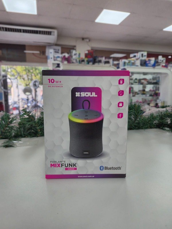 Producto - Parlante XS800 Mix Funk 10W Led Soul PLT-XS800