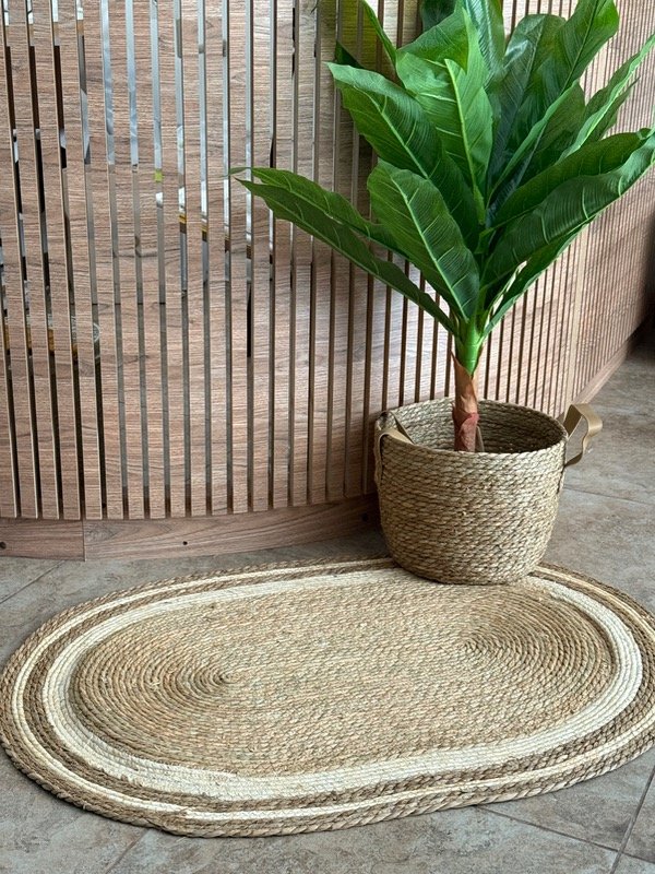 Producto - ALFOMBRA DE YUTE COMBINADA 1x0.7 mts