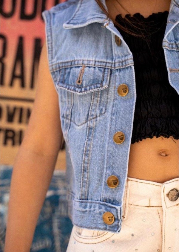 Producto - Chaleco jeans de nena